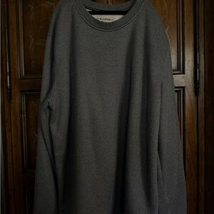 Men's Crewneck Waffle Knit Sweater - Gray
